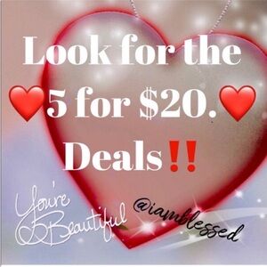 ❤️ Look for the 5/$20. Deals